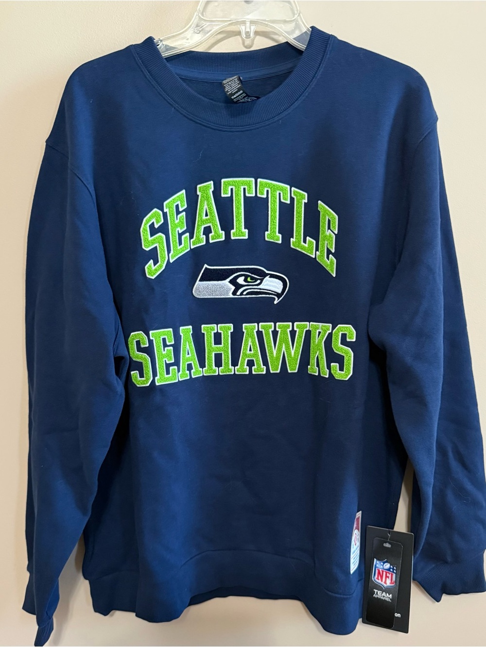 NWT NFL Shop Seattle Seahawks Lululemon Collab Steady State Crew Sz L - Picture 5 of 10